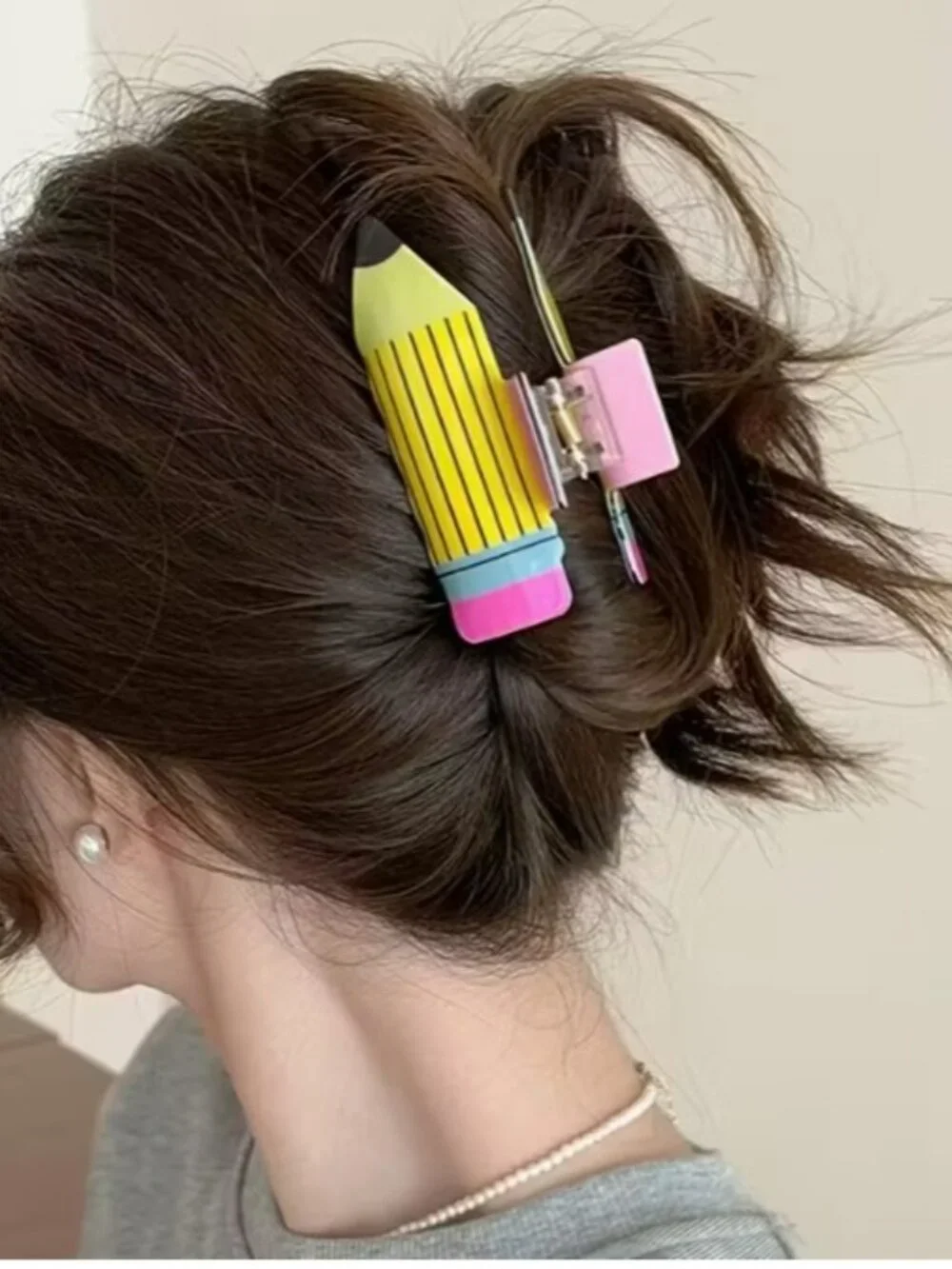 Teacher Pencil Hair Claw Clip (BRAND-NEW & SO CUTE!)